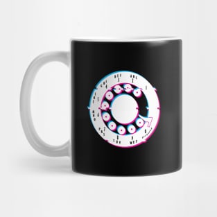 Glitched Out Rotary Phone Mug